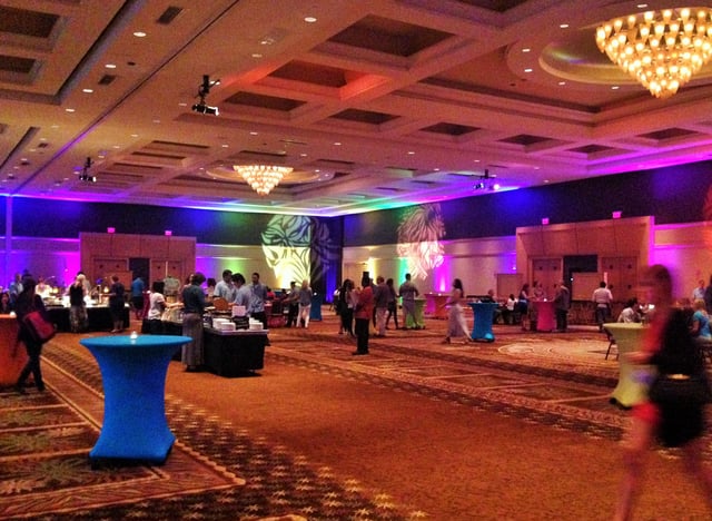 Things started settling in at this beautiful banquet. Welcome to TBEX party Westin Diplomat Resort and Spa
