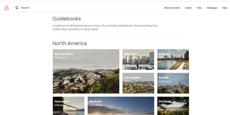 Airbnb guidebooks