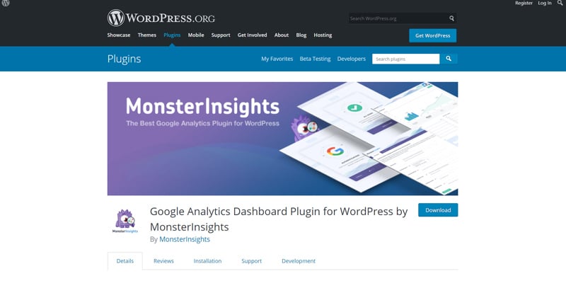 Google Analytics Dashboard by MonsterInsights