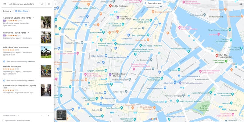 Google Maps adverts