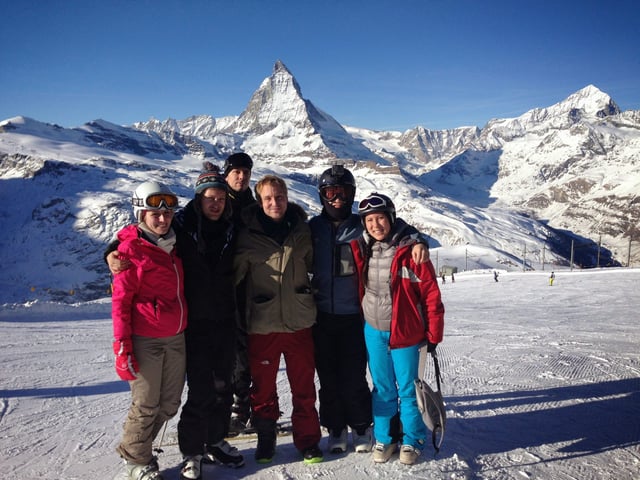 Skiing around the Matterhorn