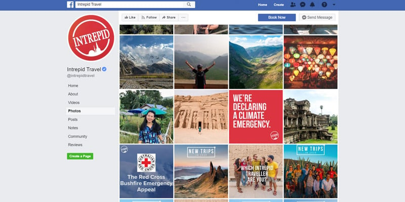Intrepid Travel Facebook Marketing Initiative