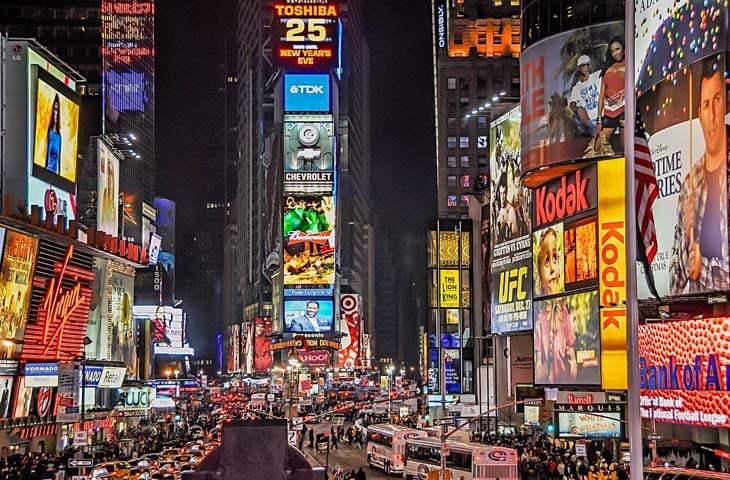 New York Times Square overcrowding