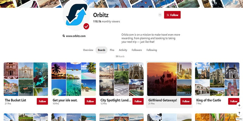Pinterest For Travel Companies