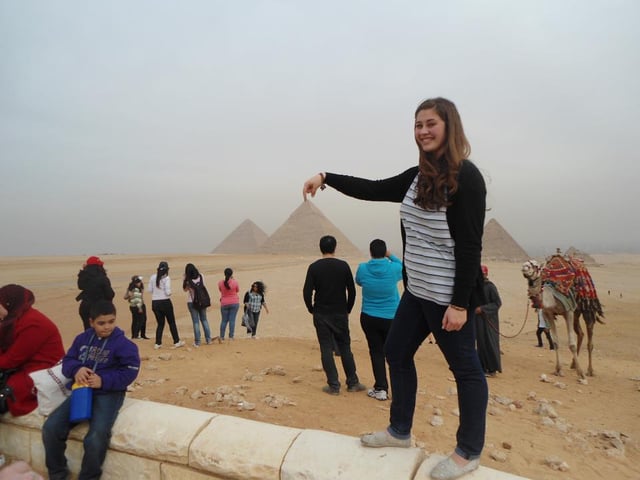 Shannon knows the ins and outs of getting out there. (Cairo, Egypt)