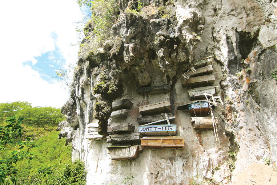 Hanging Coffins, Mountain Province. Photo by Hannah Reyes courtesy of the Department of Tourism