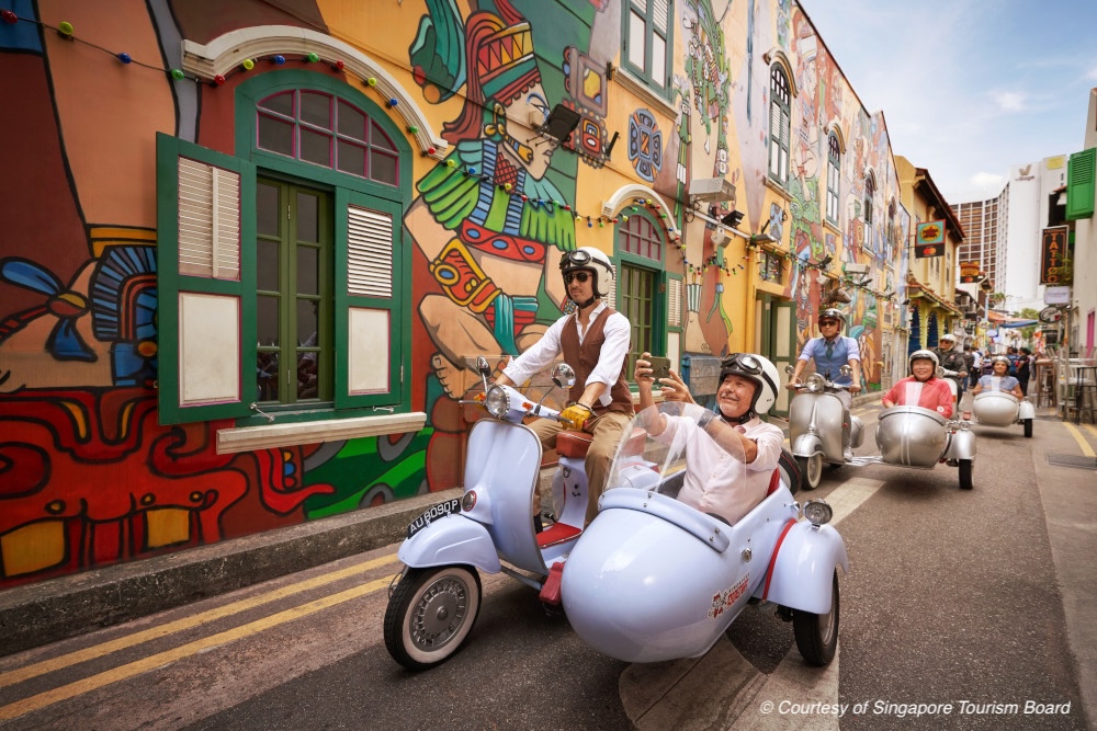 STB- Singapore Sidecar Tour at Haji Lane