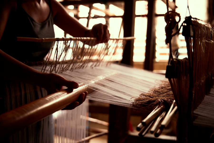 Weaving in Santiago Cove, Ilocos Sur. Photo courtesy of the Department of Tourism